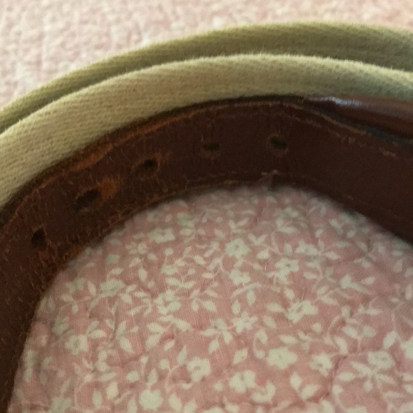 Brooks Brothers men’s belt size 36 Preowned green and burgundy stripe - Picture 2 of 8